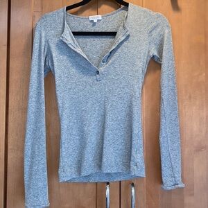 Adam Light Gray Long Sleeve Top